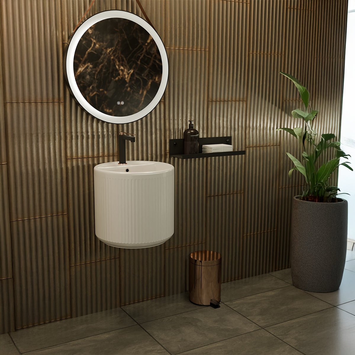 Lavabo moderno suspendido Beca - Thebath