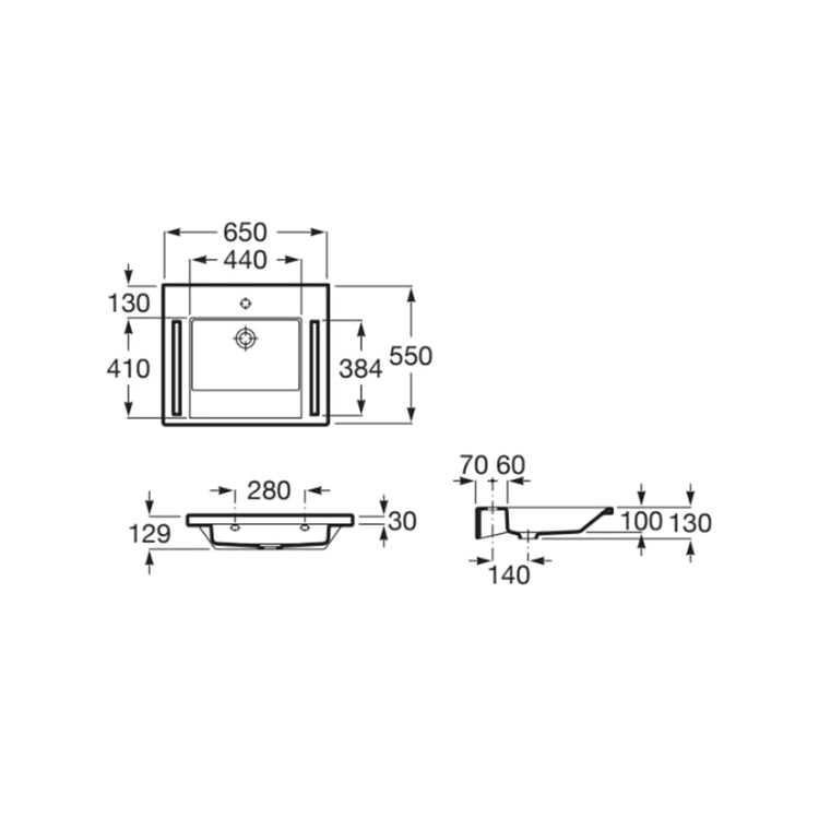 Lavabo pour personnes à mobilité reduite avec porte serviettes Access