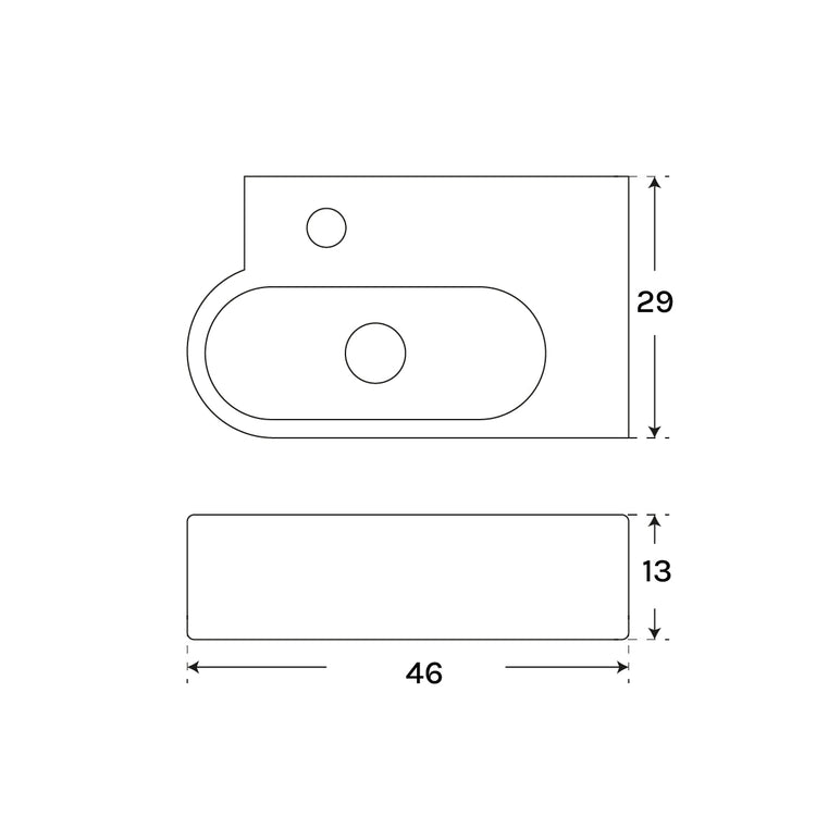 Un petit bassin sur le comptoir Dalma