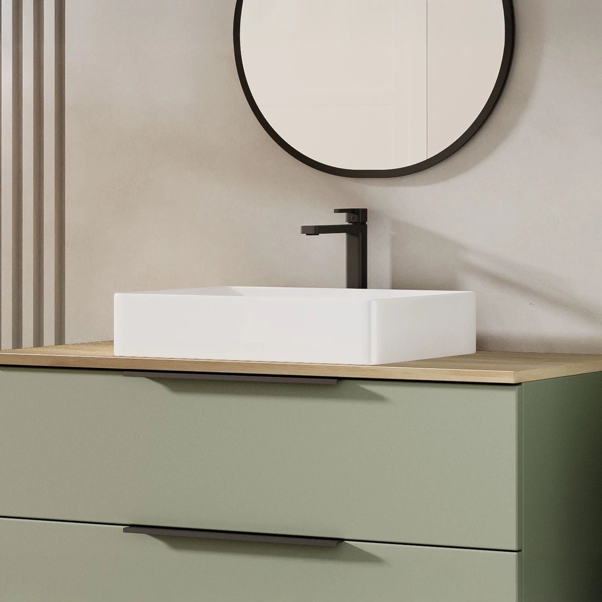 Lavabo rectangular sobre encimera Estambul - The Bath