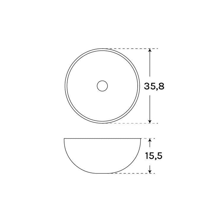 Au-dessus de compteur bassin d'Or
