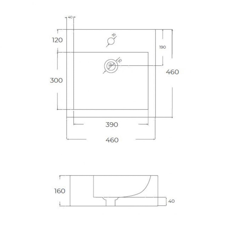 Au-Dessus De Compteur Bassin De La Dame