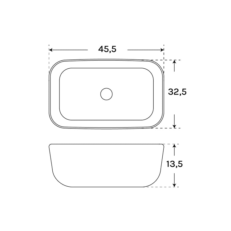 Au-dessus de compteur bassin de Persillage