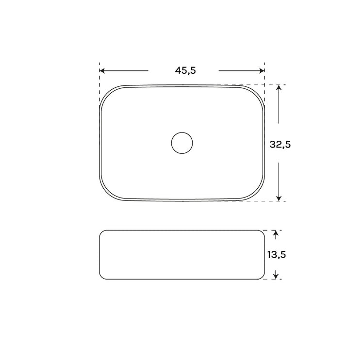 Au-dessus de compteur bassin de Satin