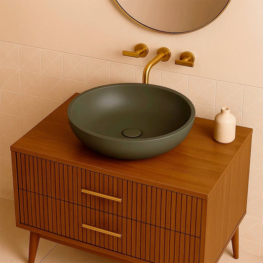 Lavabo sobre encimera verde Zoe - Thebath