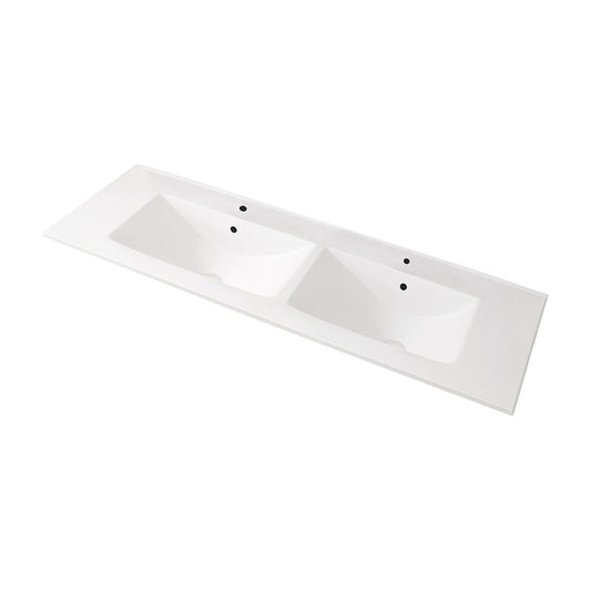 Lavabo sobre mueble resina 2 senos Regular