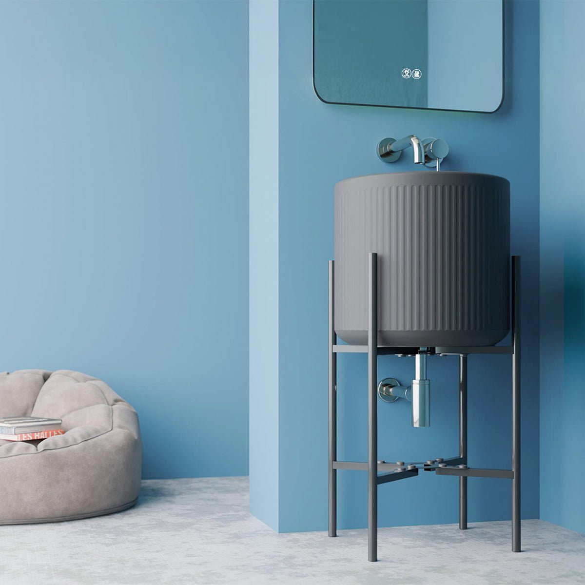 Lavabo suspendido cerámica Oba Mate - Thebath