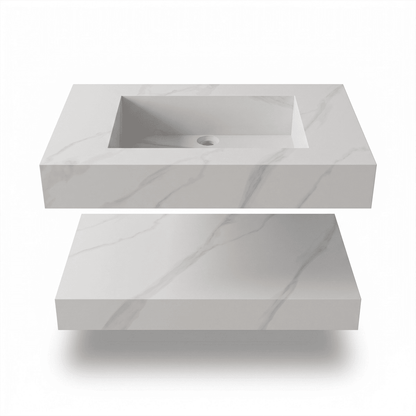 Lavabo suspendido con encimera Boreal - The Bath