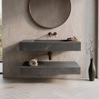 Lavabo suspendido con encimera Boreal - The Bath