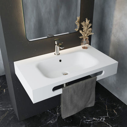 Lavabo suspendido con toallero Malik - Thebath
