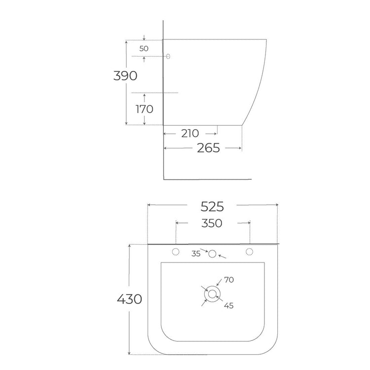 Lavabo Verona / Venice finition mate