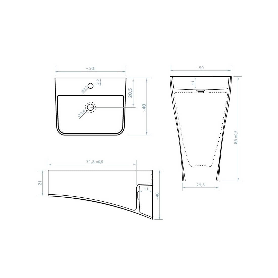 Lavabo Totem Lyse