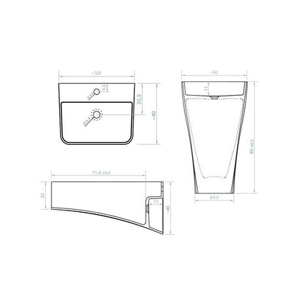 Lavabo Totem Lyse