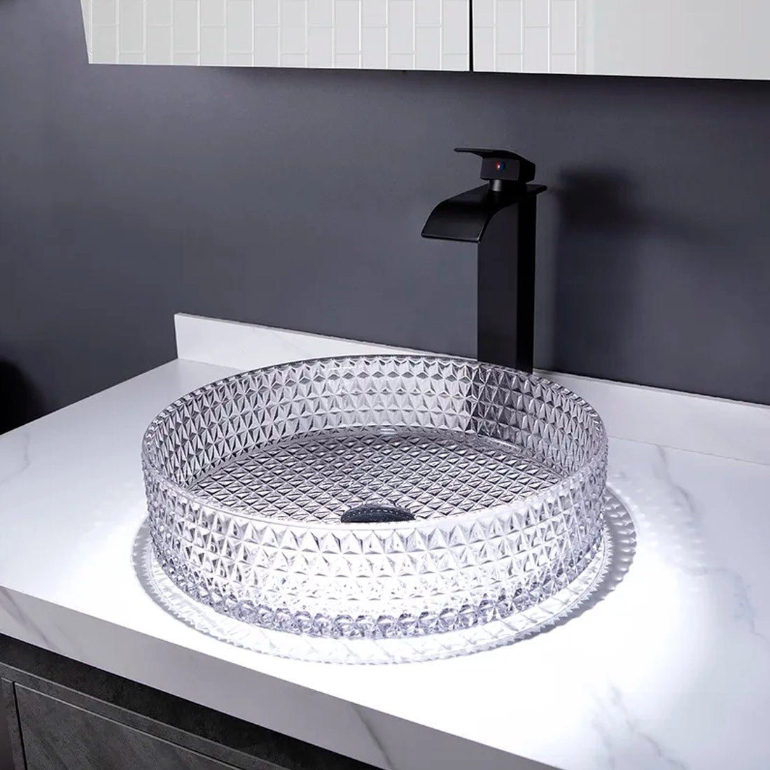 Lavabo transparente