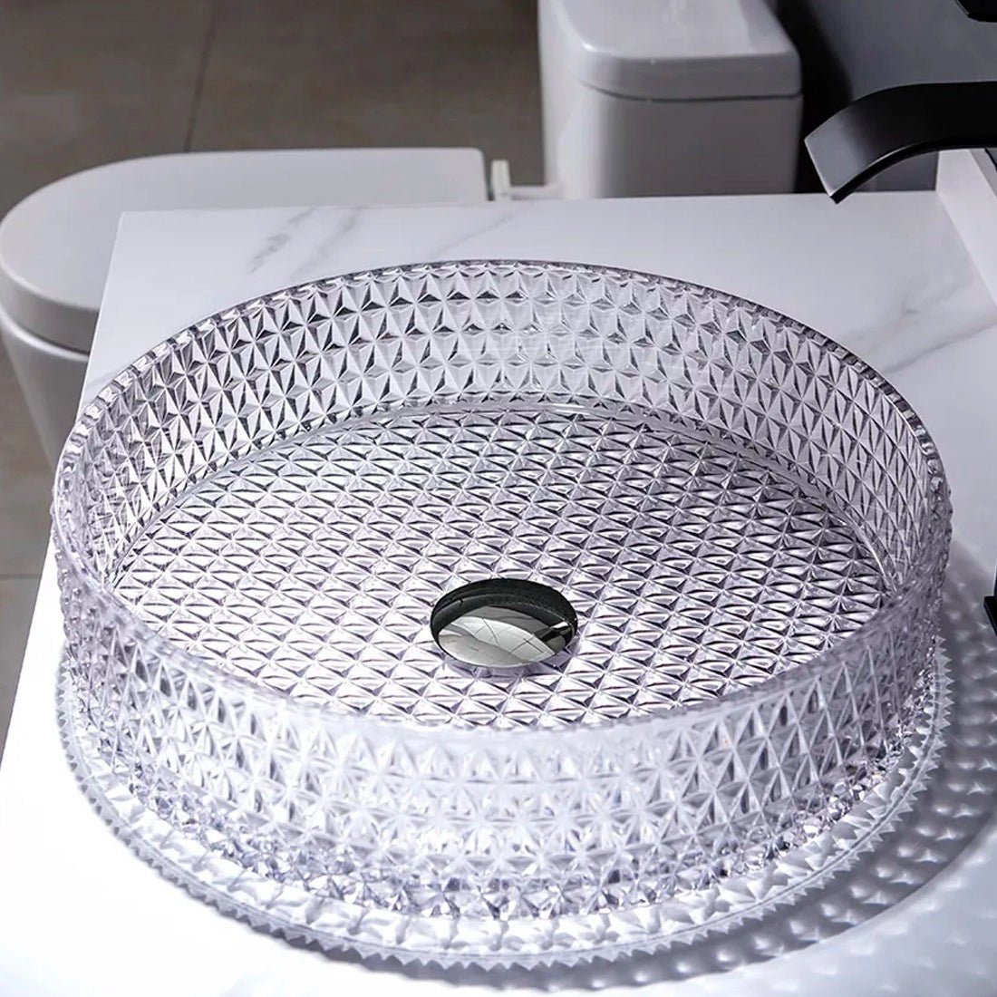 Lavabo transparente