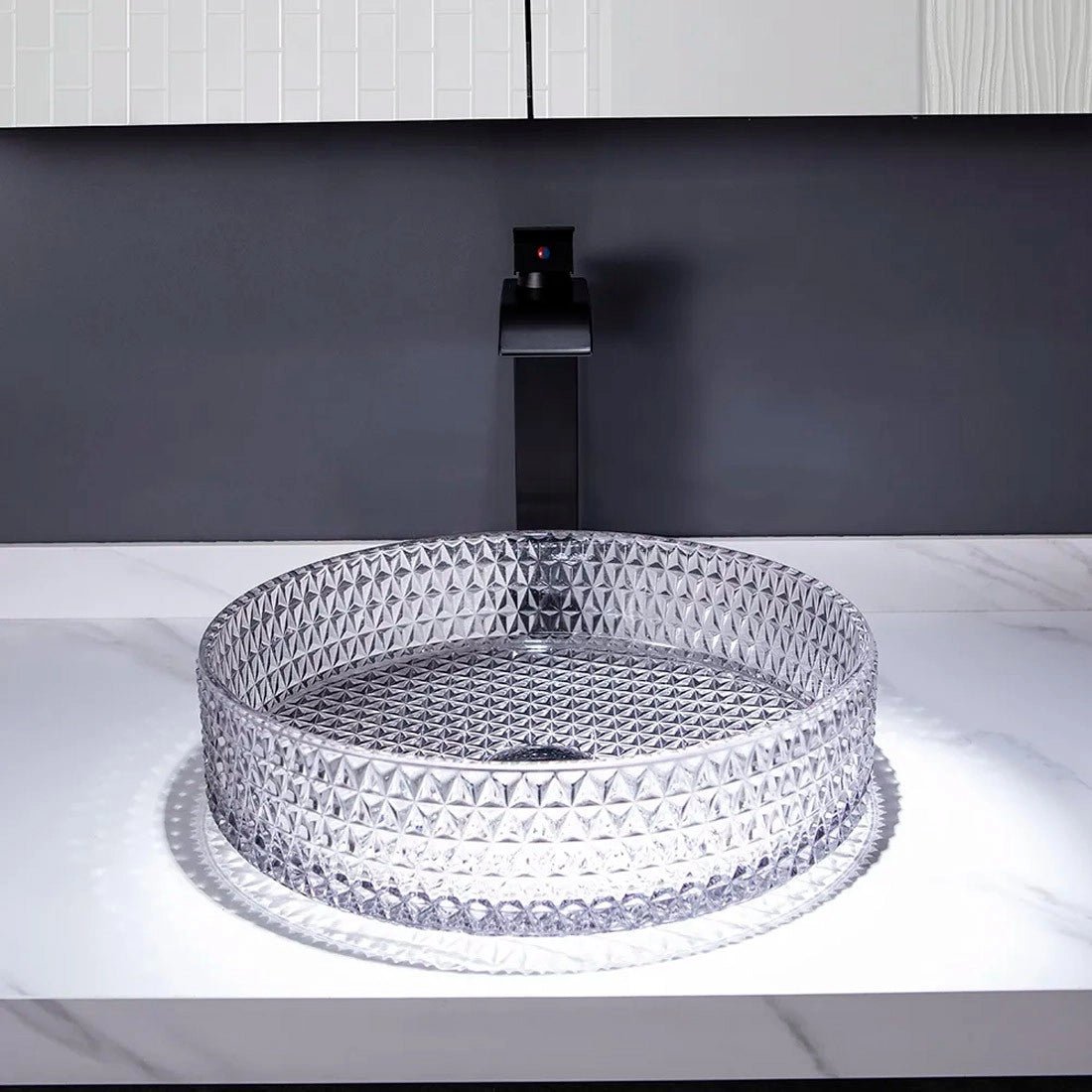 Lavabo transparente