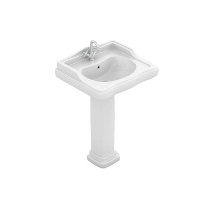 Lavabo vintage modelo Atenas con pedestal