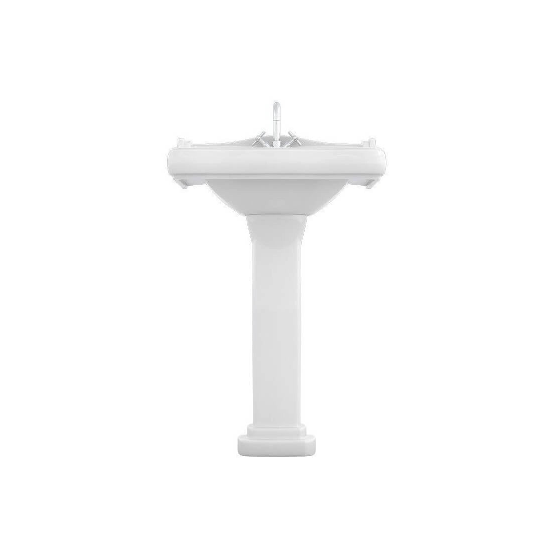 Lavabo vintage modelo Atenas con pedestal