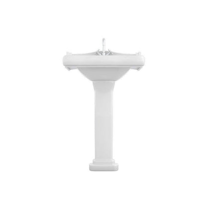 Lavabo vintage modelo Atenas con pedestal