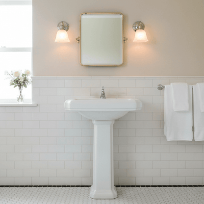 Lavabo vintage con pedestal York - Thebath
