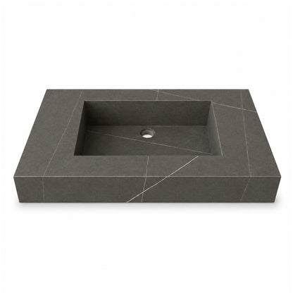 Lavabo suspendu avec plan Boreal