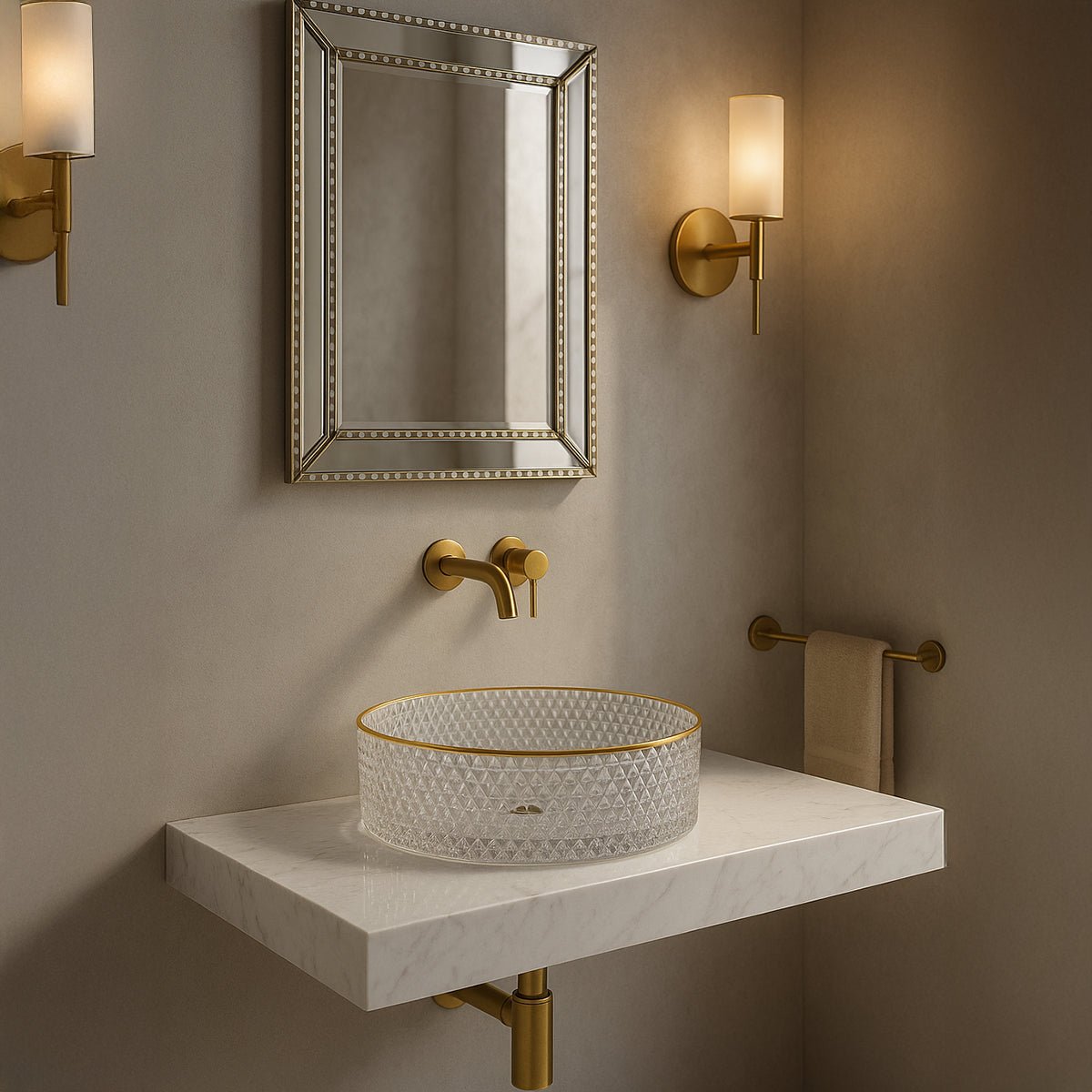 Lavamanos elegante Golden - Thebath