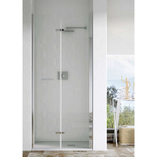 Mampara de baño frontal plegable