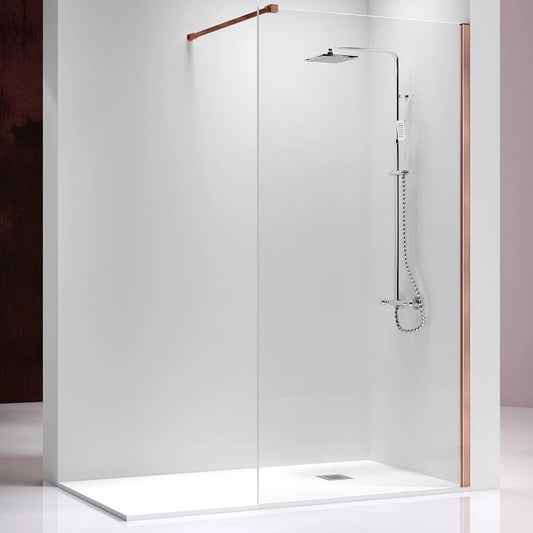 Mampara fija color oro rosa Fresh