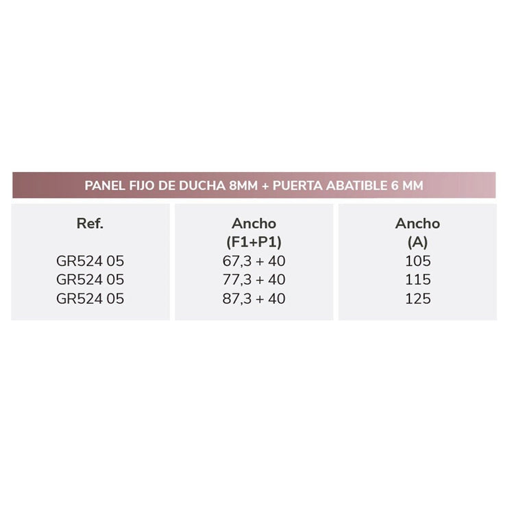 Cloison fixe avec porte battante Giro