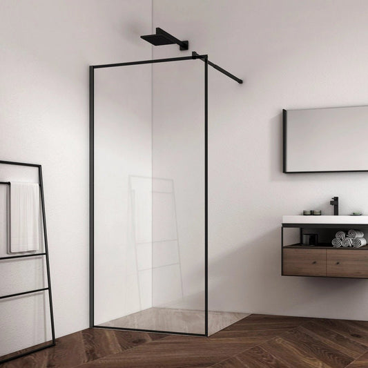 Mampara walk in negra mate Tokio