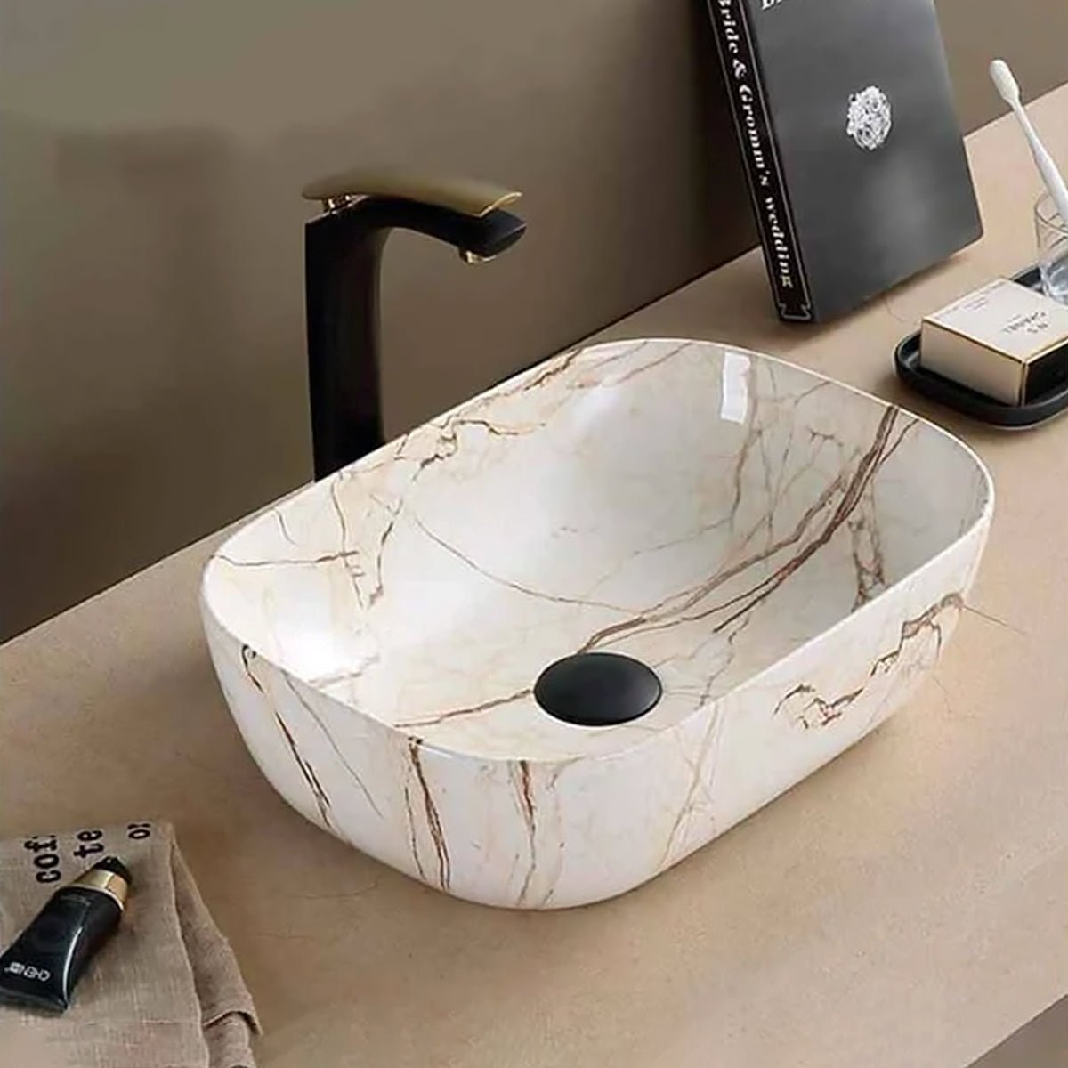 Lavabo sobre encimera Marmolado - Thebath