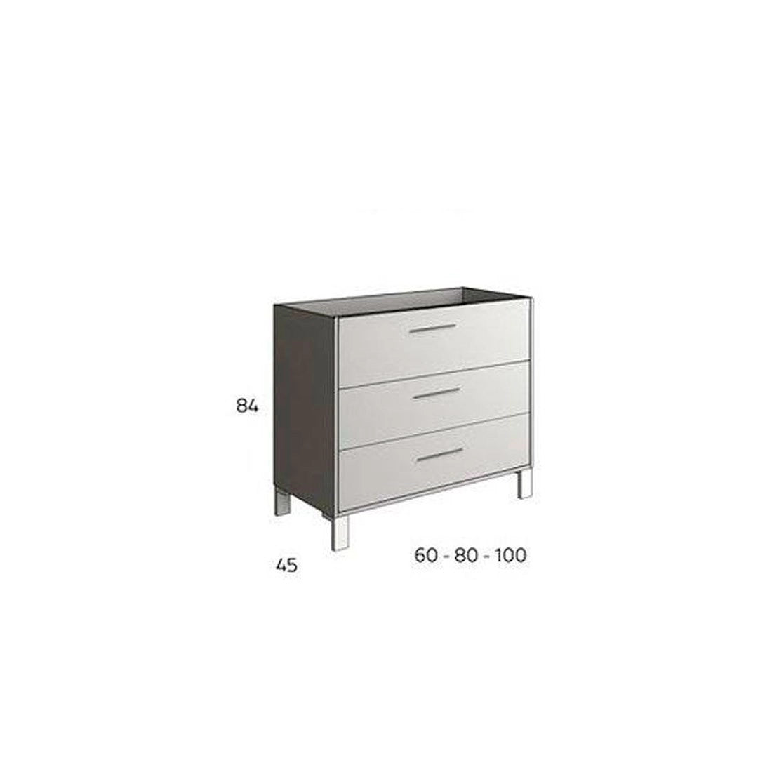Mueble al suelo con patas Parma
