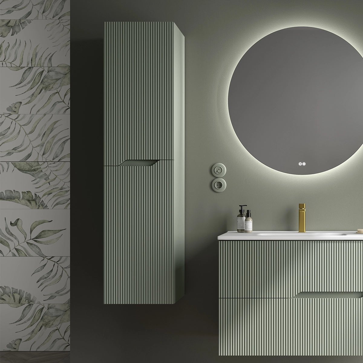 Mueble auxiliar alto baño Bamboo - The Bath