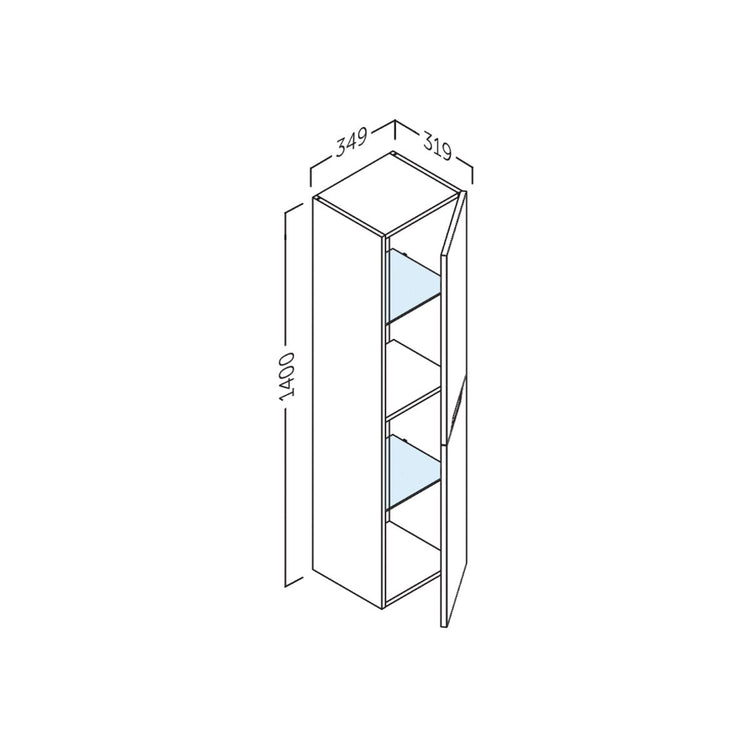 Meuble haut d'appoint haut de salle de bain Bamboo