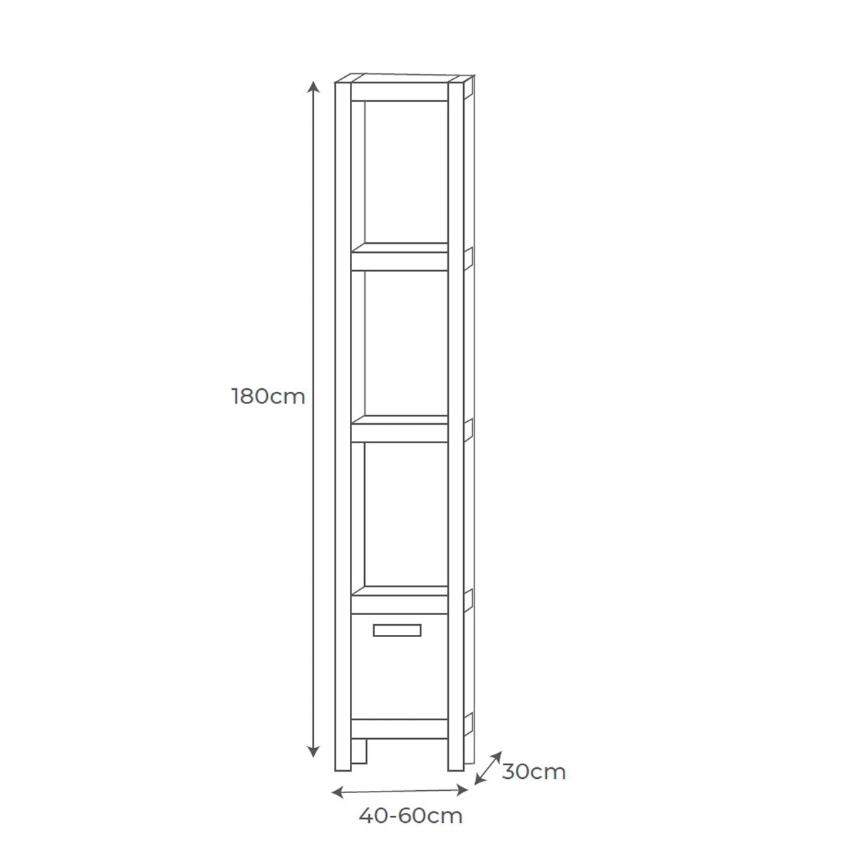 Mueble auxiliar antiguo Aran 1 cajón - Thebath