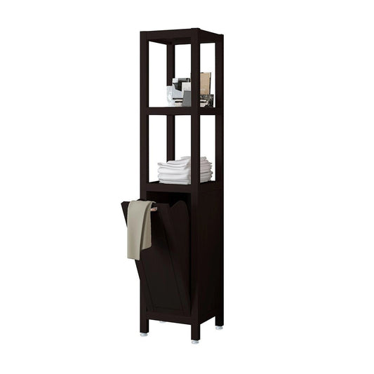 Mueble auxiliar antiguo Aran con cesto