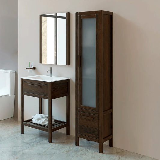 Mueble auxiliar antiguo Aran con vitrina - The Bath