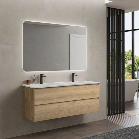 Mueble baño colgado doble seno Praga - The Bath