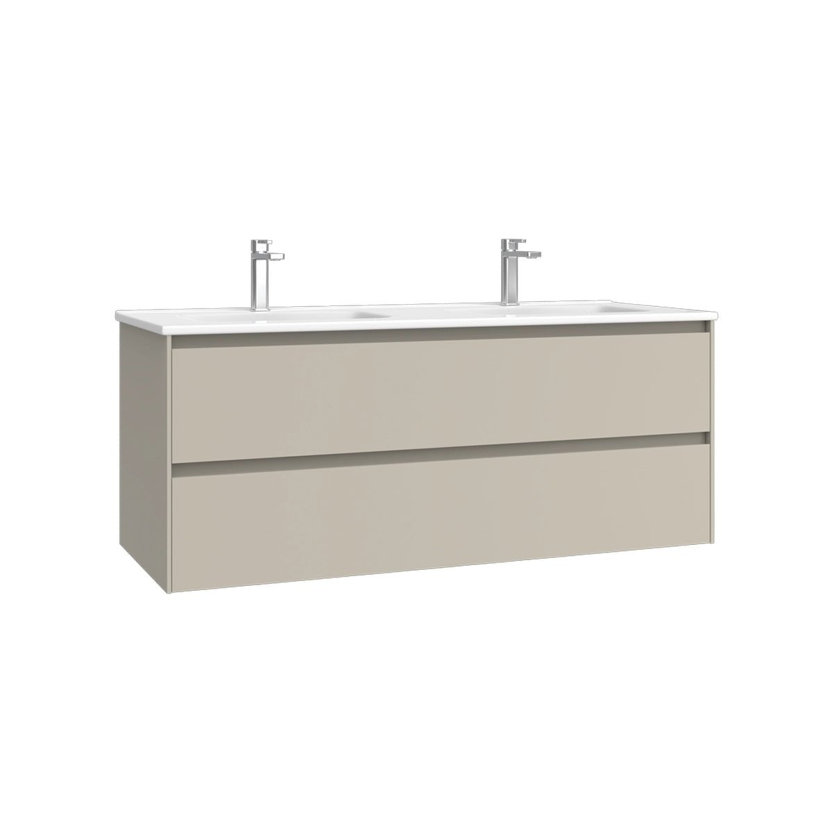 Mueble baño colgado doble seno Praga - The Bath