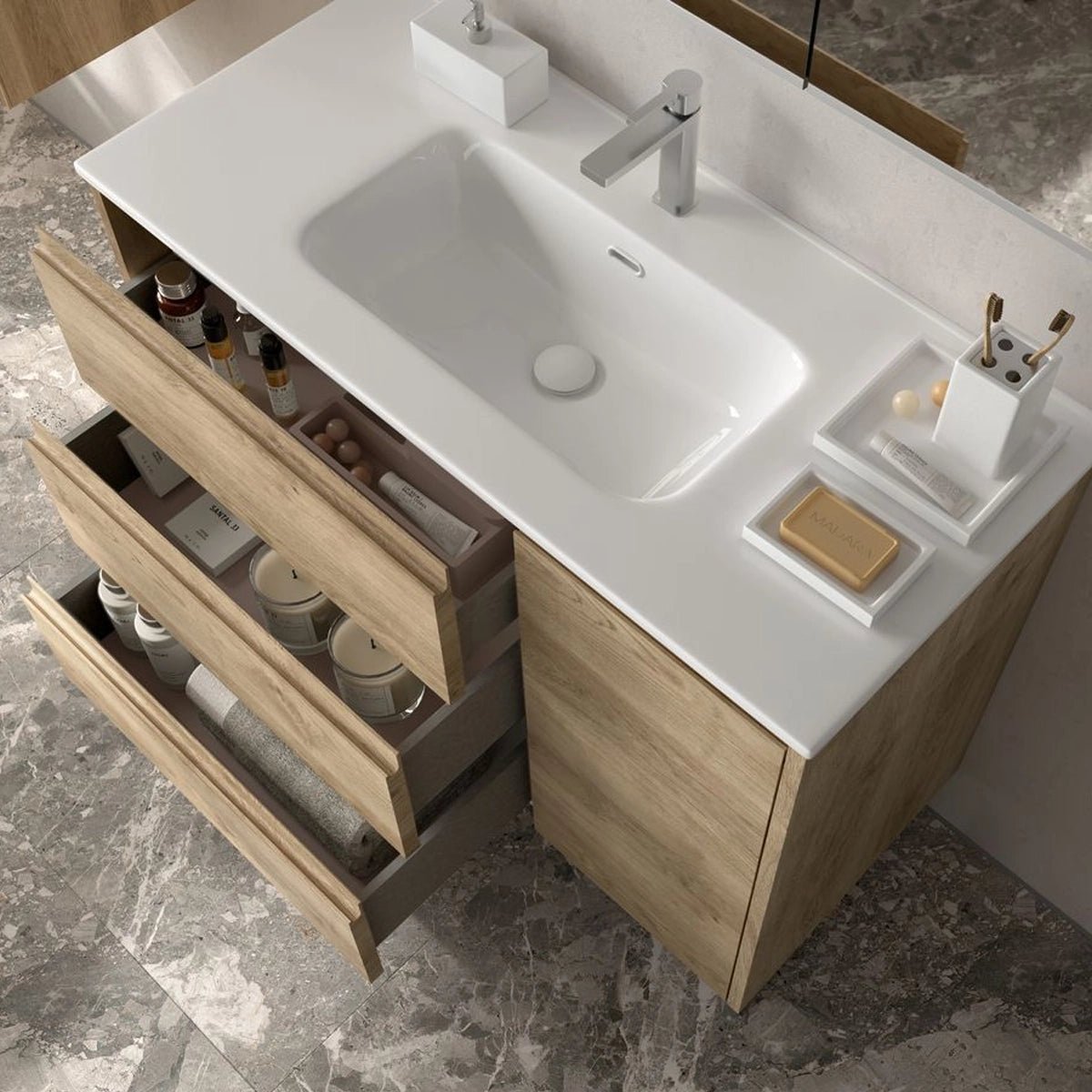 Mueble baño con cajones Cervino - The Bath