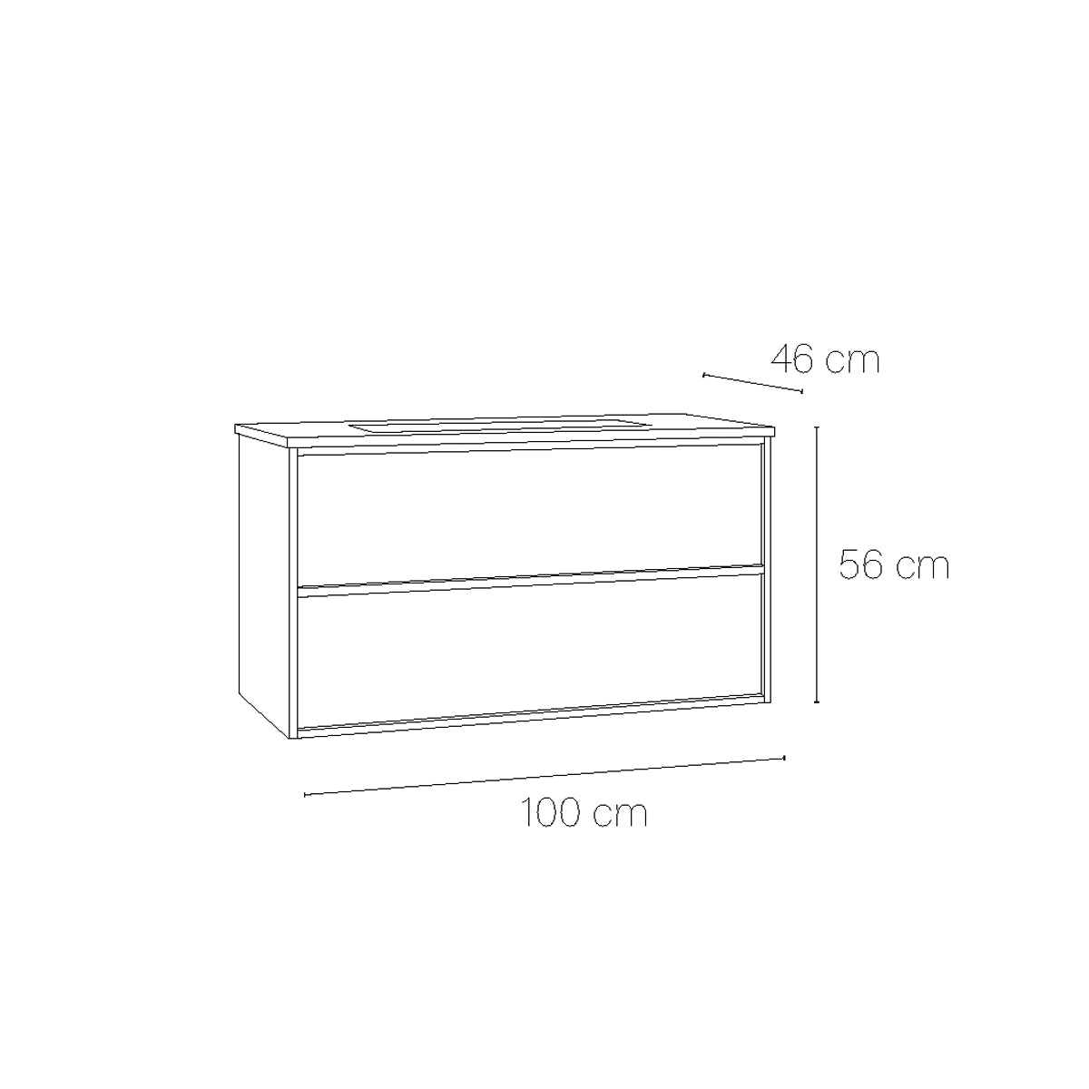 Mueble baño lavabo Frame top - The Bath