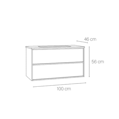 Mueble baño lavabo Frame top - The Bath