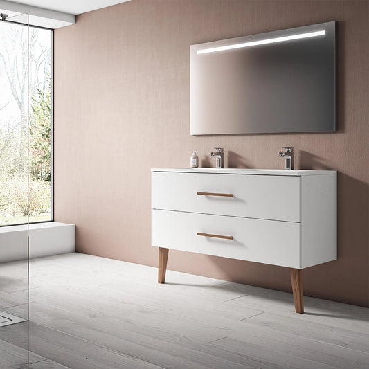 Mueble baño MDF con lavabo Fusta - Thebath