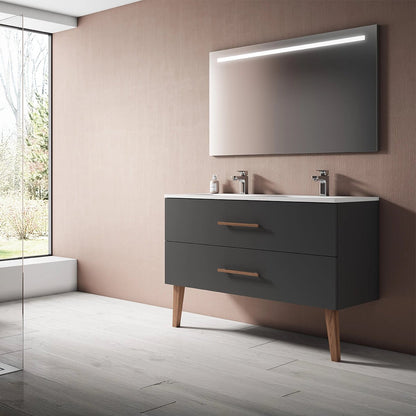 Mueble baño MDF con lavabo Fusta - Thebath