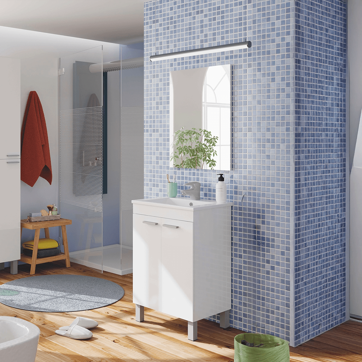 Mueble de baño barato Koncept con lavabo - Thebath