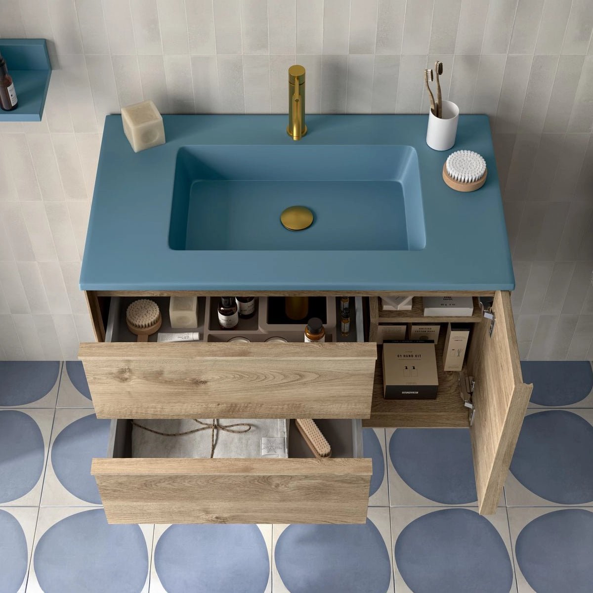 Mueble de baño colgado moderno Oslo - The Bath