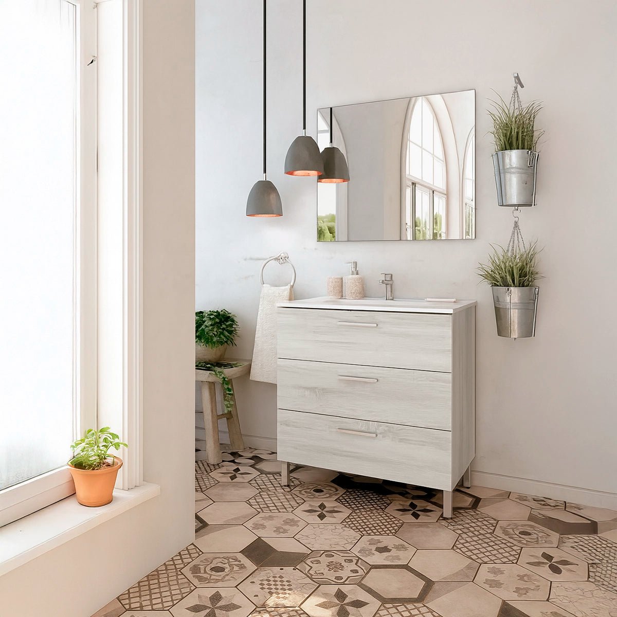 Mueble de baño con patas - Thebath