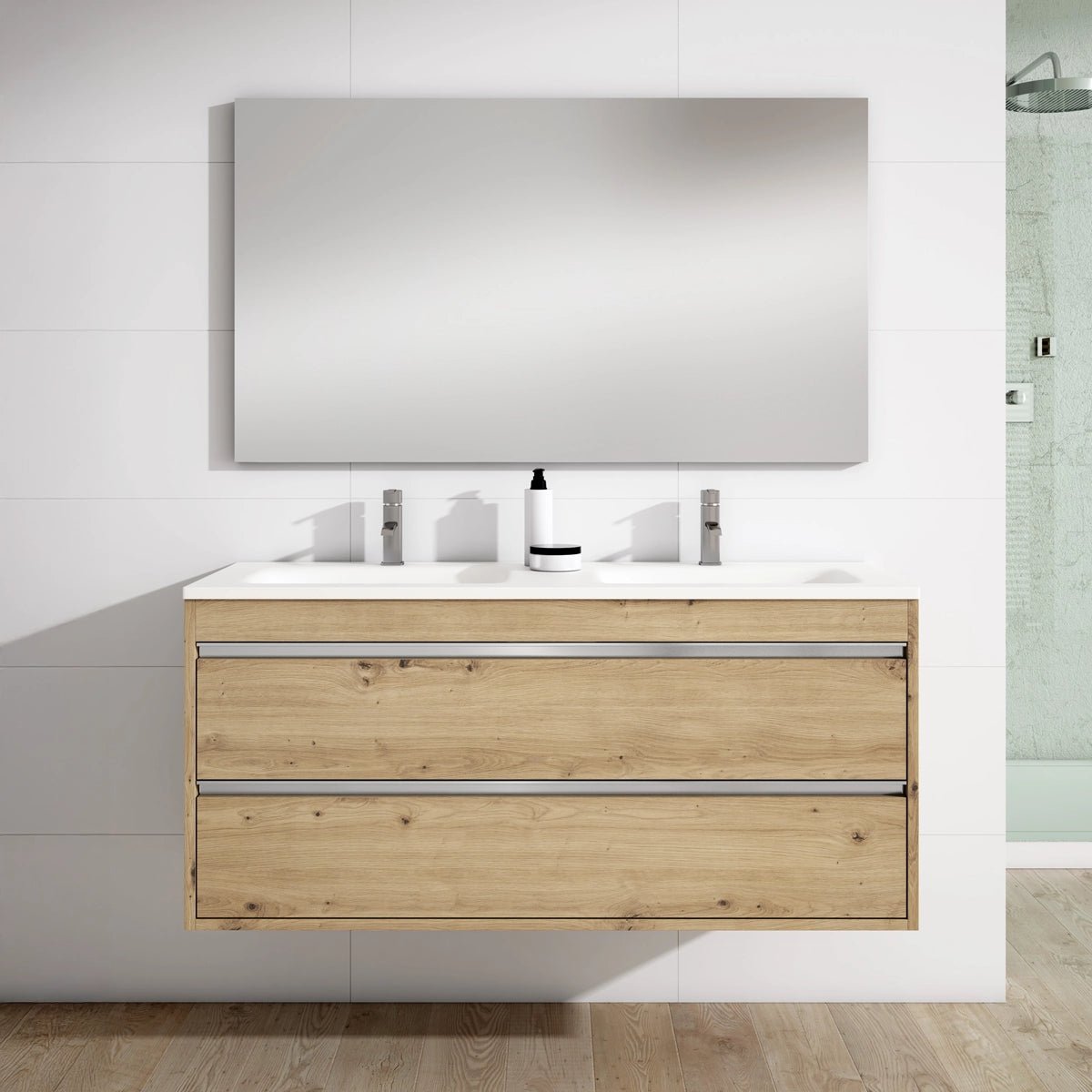 Mueble de baño moderno 2 senos Slider - Thebath