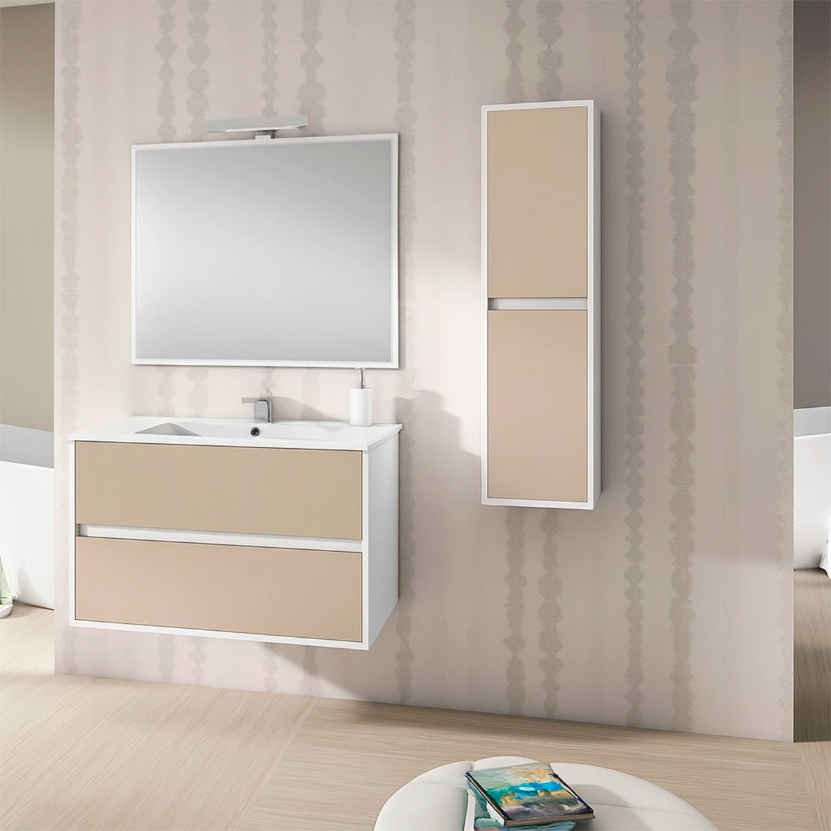 Mueble de baño para colgar Bicolor - Thebath