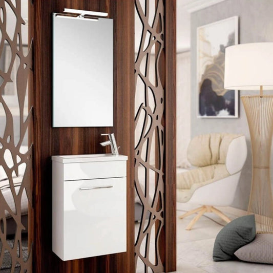 Mueble de baño pequeño con lavabo